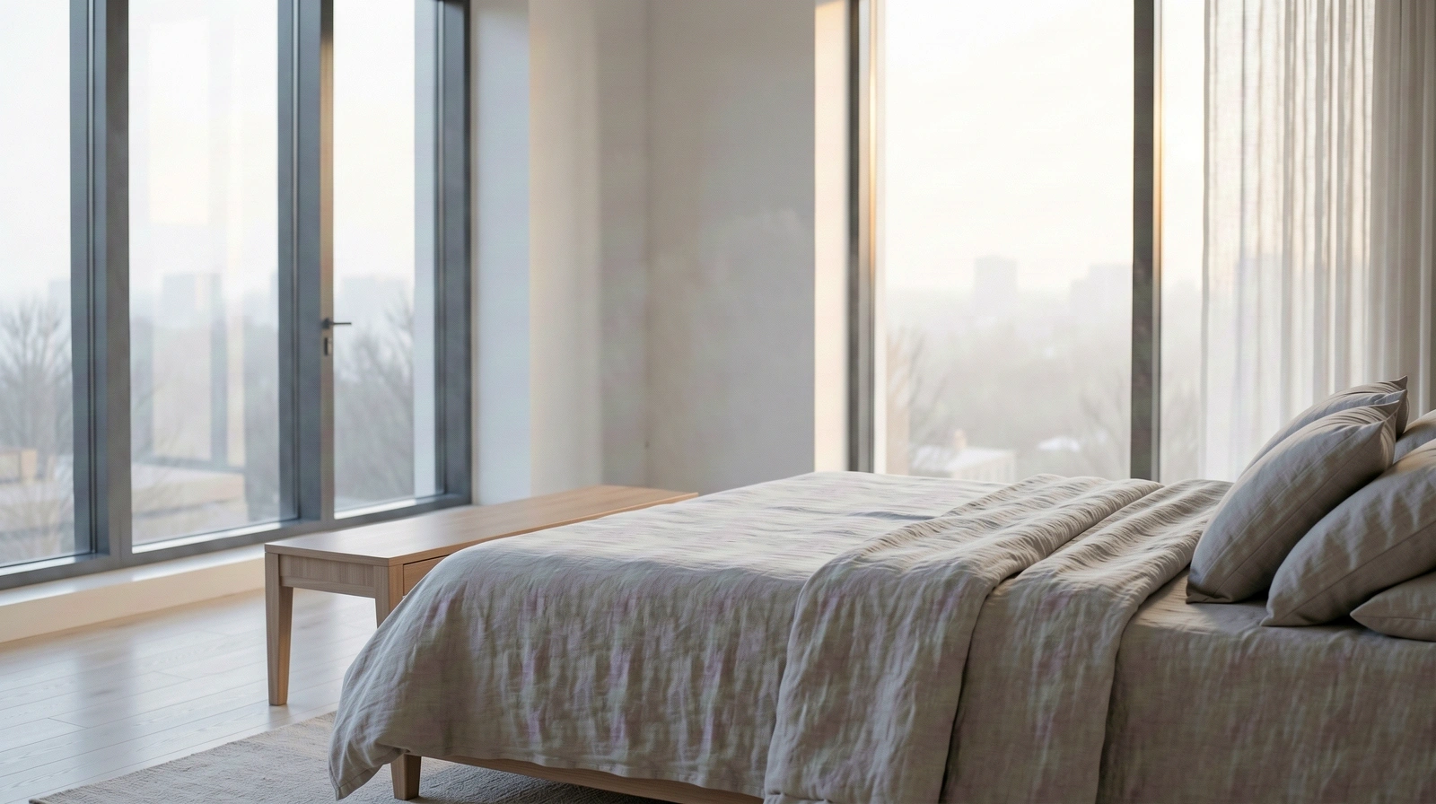 Ruhige Schlafumgebung am Morgen